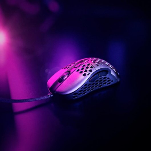 Mouse Niceboy ORYX M666 Daemon USB 10000 DPI Nero Grigio Gaming 6 Pulsanti