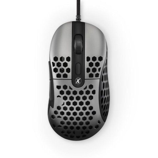 Mouse Niceboy ORYX M666 Daemon USB 10000 DPI Nero Grigio Gaming 6 Pulsanti
