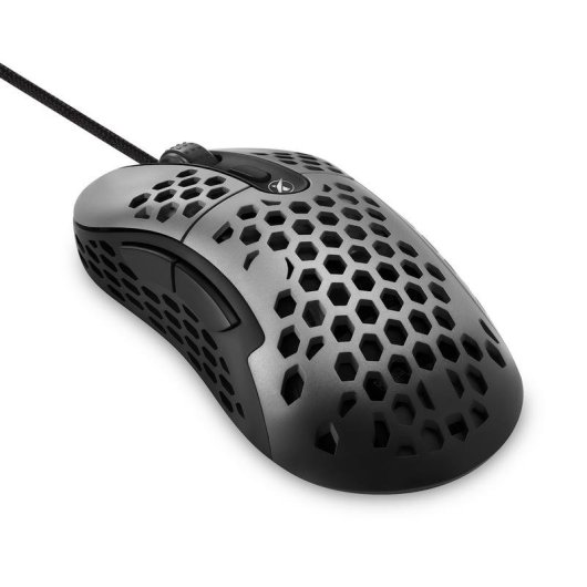 Mouse Niceboy ORYX M666 Daemon USB 10000 DPI Nero Grigio Gaming 6 Pulsanti