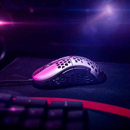 Mouse Niceboy ORYX M666 Daemon USB 10000 DPI Nero Grigio Gaming 6 Pulsanti