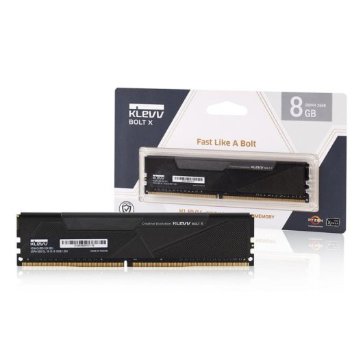 Mémoire RAM Klevv BOLT X 8 Go 1x8 Go DDR4 3600 MHz Intel XMP 2.0 avec Heatsink