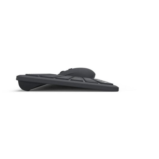 Tastatur Hama WKM-300 Slim Kabellos Schwarz Deutsch mit Maus