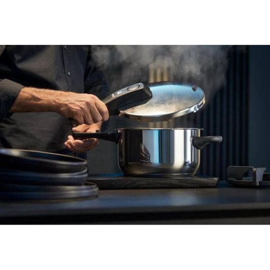 Cocotte-minute WMF Perfect Set Perfect V3 6,5+3 L acier inoxydable