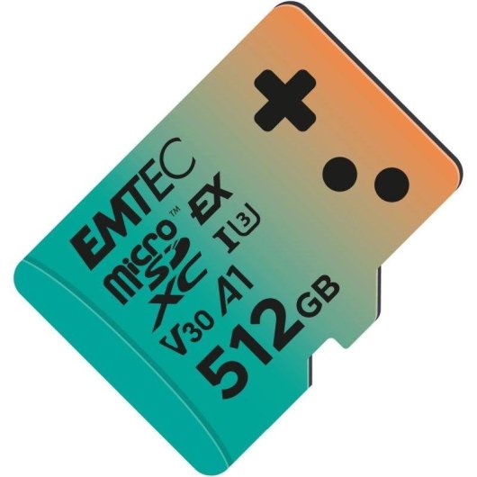 Tarjeta microSDXC Emtec Express Gaming 512 GB UHS-I para Switch 2