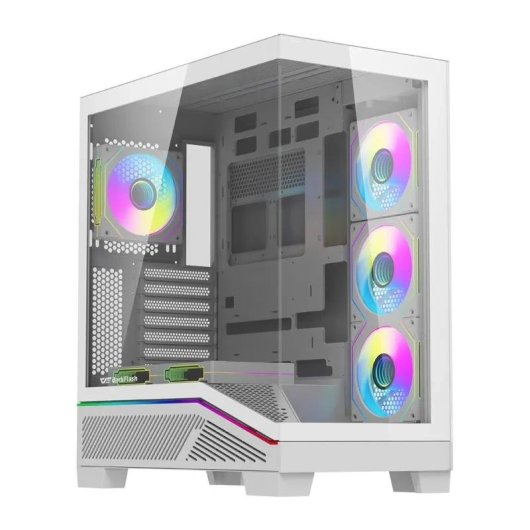 Boitier PC DarkFlash K430 Blanc ATX avec 6 ventilateurs