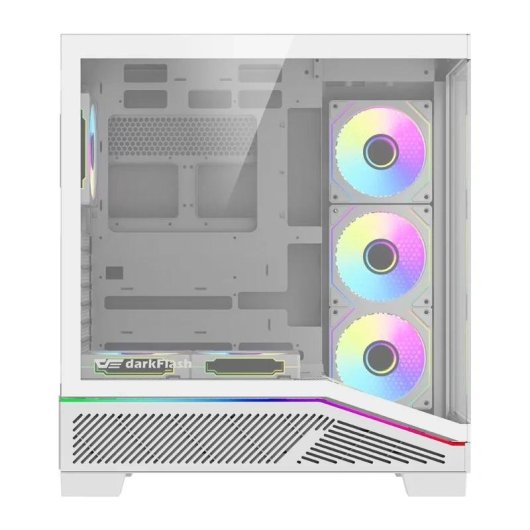 Boitier PC DarkFlash K430 Blanc ATX avec 6 ventilateurs