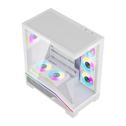 Boitier PC DarkFlash K430 Blanc ATX avec 6 ventilateurs