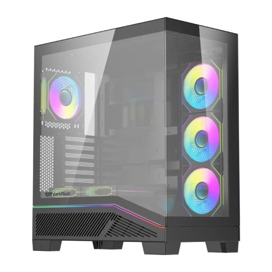 PC-Gehäuse DarkFlash K430 6 Ventilatoren Schwarz ATX
