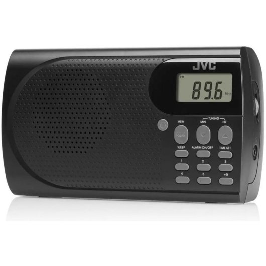 Radio JVC RA-E431B Reveil 10 Stations Noir