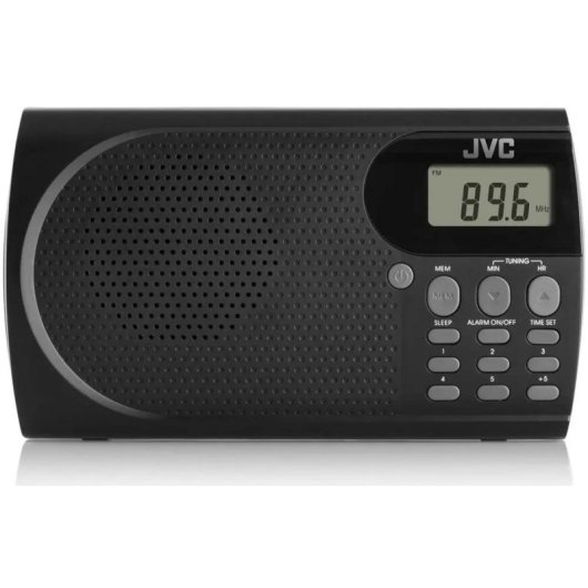 Radio JVC RA-E431B Reveil 10 Stations Noir