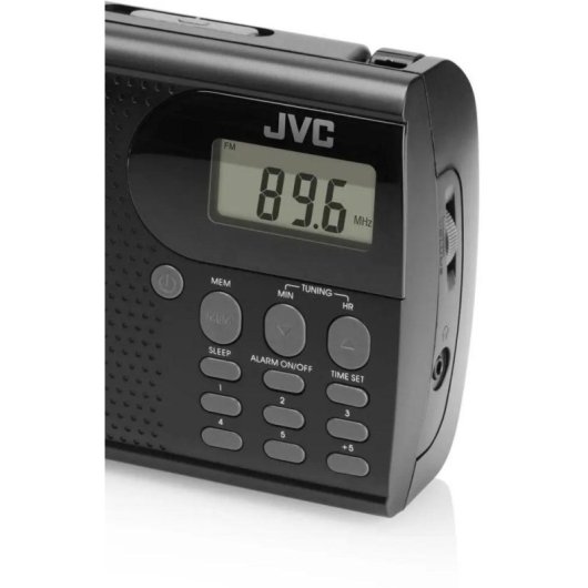 Radio JVC RA-E431B Reveil 10 Stations Noir