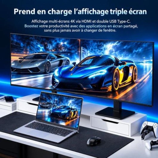 Ordinateur portable Auusda 15.6" AMD Ryzen 3 3250C 8Go 256Go SSD Windows 11 Pro