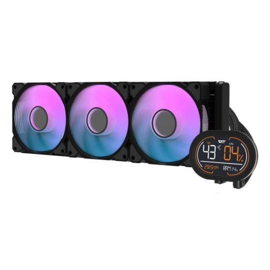 Vloeistofkoeling Darkflash DH360D v2 360 mm 3 Ventilatoren ARGB Display