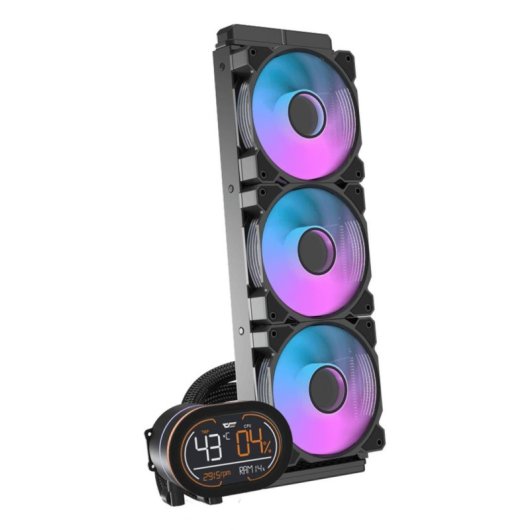 Vloeistofkoeling Darkflash DH360D v2 360 mm 3 Ventilatoren ARGB Display