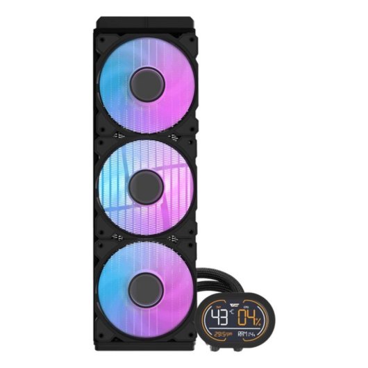 Vloeistofkoeling Darkflash DH360D v2 360 mm 3 Ventilatoren ARGB Display