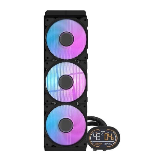 Vloeistofkoeling Darkflash DH360D v2 360 mm 3 Ventilatoren ARGB Display