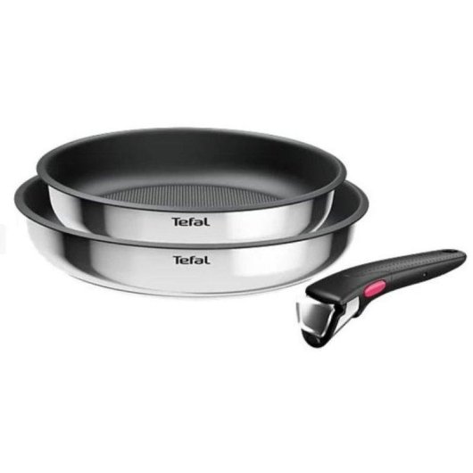 Sartén Tefal L8813S75 Titanio Antiadherente 22 y 26 cm Mango Extraíble