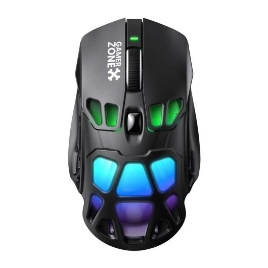 Ratón Onikuma DM09 gaming 2,4 GHz/Bluetooth/USB-C 24.000 DPI negro RGB