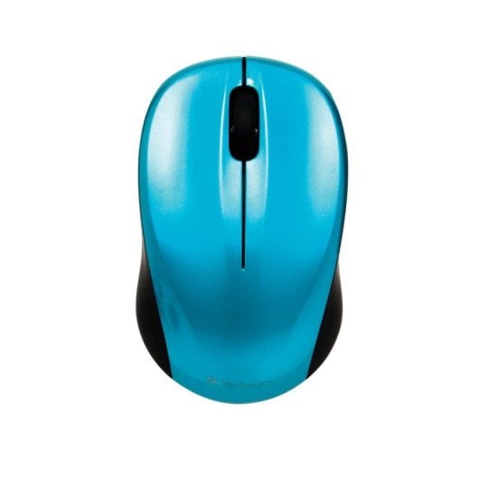 Souris Verbatim Go Nano sans fil 1600 DPI cyan ambidextre