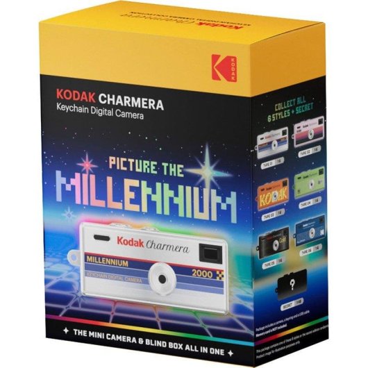 Câmara Compacta Kodak Charmera Millennium 1,6MP USB-C Multicolorida