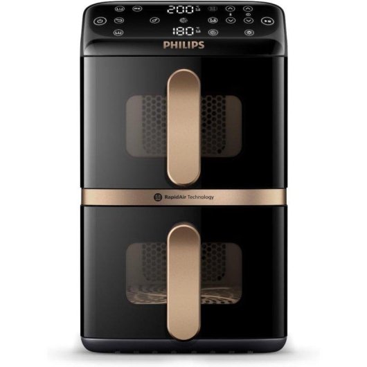 Freidora de aire Philips NA462/70 10 L 2750 W doble cesta revestimiento cerámico