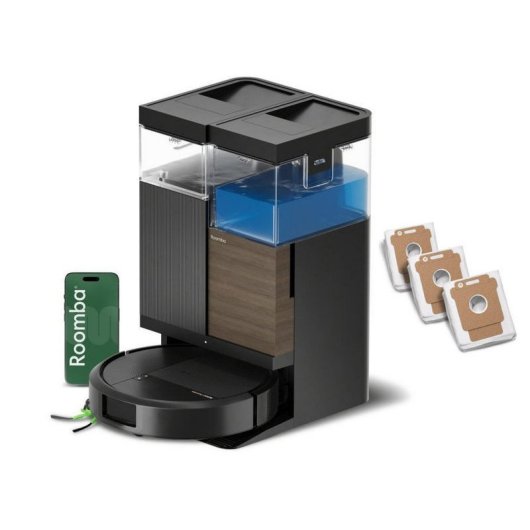 Aspirateur Robot et Laveur iRobot Roomba Plus 575 Combo avec Vidage Automatique Navigation LiDAR 25.000 Pa