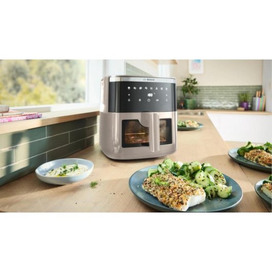 Freidora de aire Bosch Serie 6 MAF671C0 7,2 L 1800 W con ventana