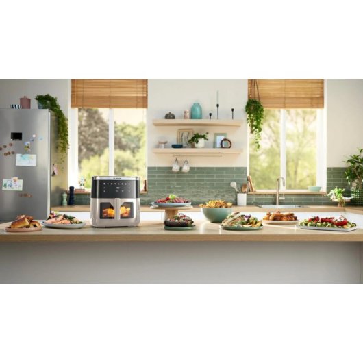 Freidora de aire Bosch Serie 6 MAF671C0 7,2 L 1800 W con ventana