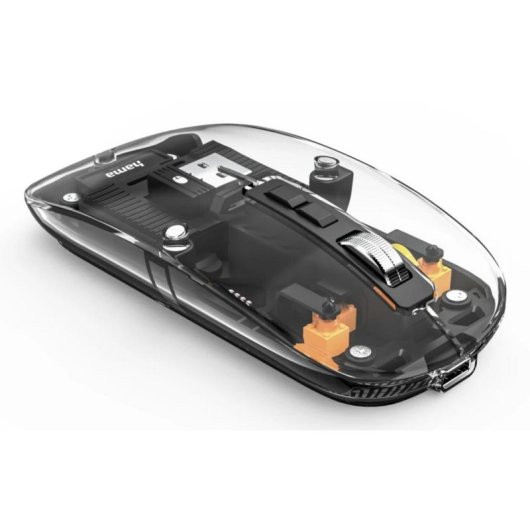 Maus Hama WM-600 RF + Bluetooth 1600 DPI Transparent Leise Ambidextrous
