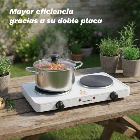 Plaque de cuisson Grunkel EHP-218 2 zones 2000 W