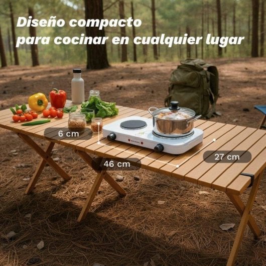 Plaque de cuisson Grunkel EHP-218 2 zones 2000 W