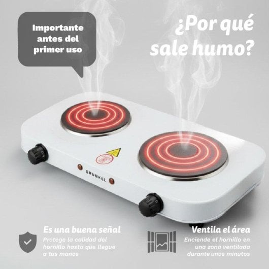 Plaque de cuisson Grunkel EHP-218 2 zones 2000 W