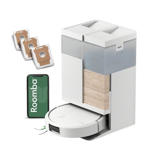 Aspirateurs Robots et Laveur iRobot Roomba Plus 575 Combo avec Vidage Automatique Navigation LiDAR 25.000 Pa Spécial Allergies