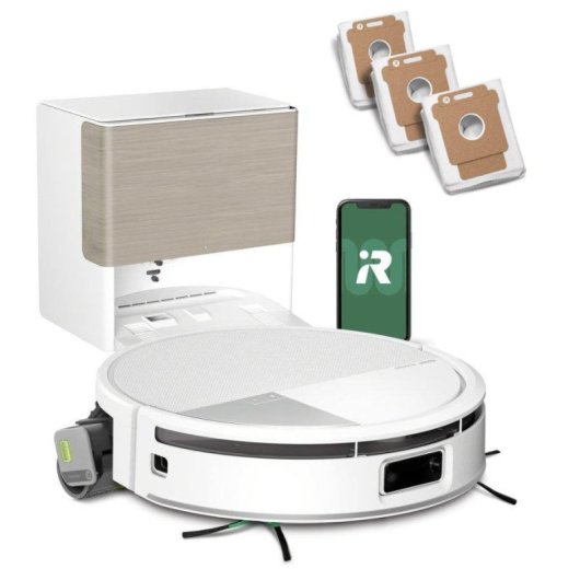 Aspirateur Robot et Laveur iRobot Roomba Max 775 Combo avec Vidage Automatique Navigation LiDAR 30.000 Pa + Pack 3 Sacs