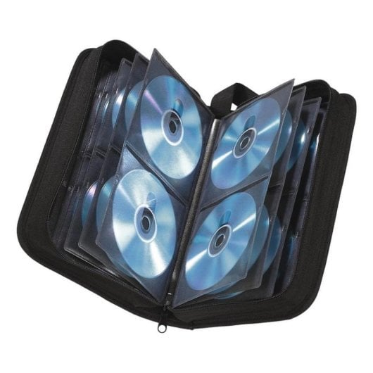 Funda discos ópticos Hama 64 discos Negro Nylon