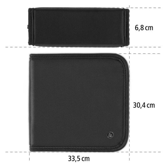 Archivador Hama CD Wallet Nylon 160 Discos Negro