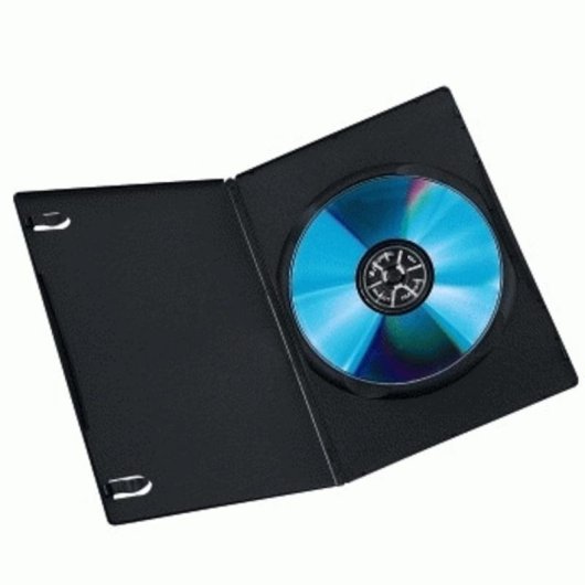Funda Hama DVD Slim Box 10 para 1 disco DVD Negro