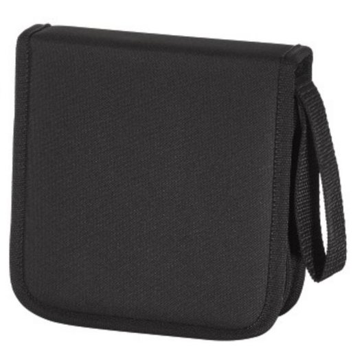 Capa para disco Hama 11615 32 discos Nylon Preto