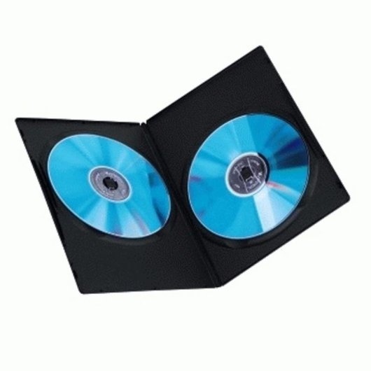 Funda Hama DVD Slim Double-Box Preto 2 Discos