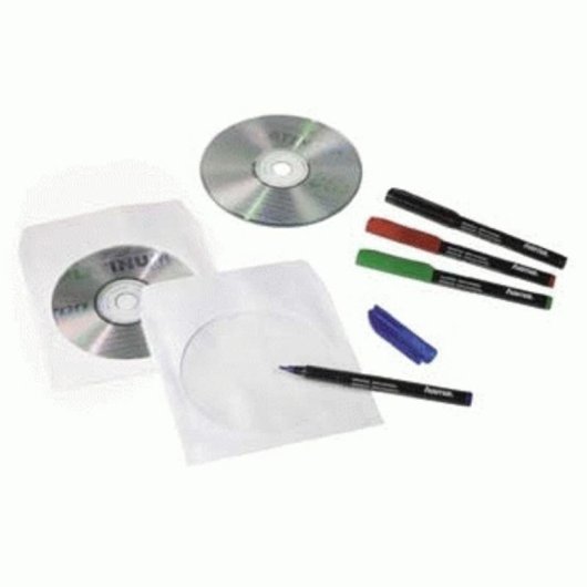 Funda de Papel para CD Hama Branca 100 unidades