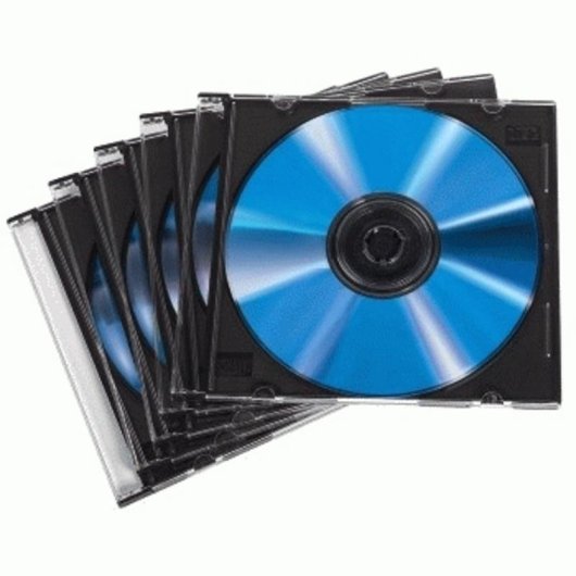 Estojo Hama Slim Jewel Case Transparente 1 CD Pack 50