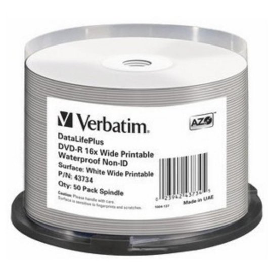 DVD-R Verbatim DataLifePlus 4,7 GB 16x bedruckbar