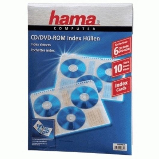CD-Huelle Hama Index 60 Scheiben Transparent
