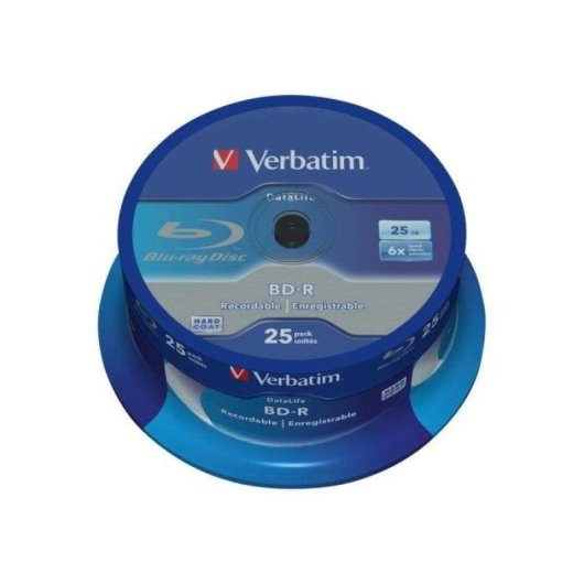 Verbatim BD-R Schijven 25 GB 6x Spindle
