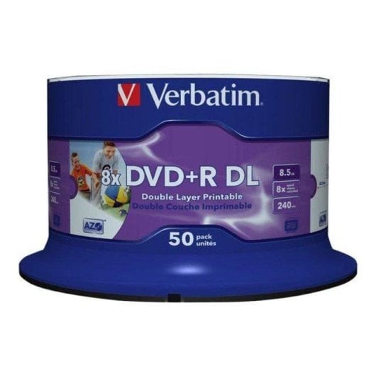 Disco DVDR Verbatim 8x Dupla Camada Imprimível