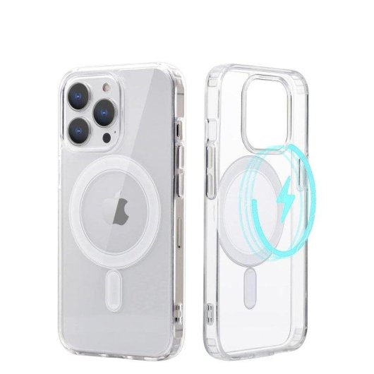 Funda para móvil Dam Electronics transparente MagSafe para iPhone 12/12 Pro