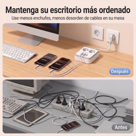Multiprise Orico APD 2 prises 2 USB-C 2 USB-A 20 W, 3 m