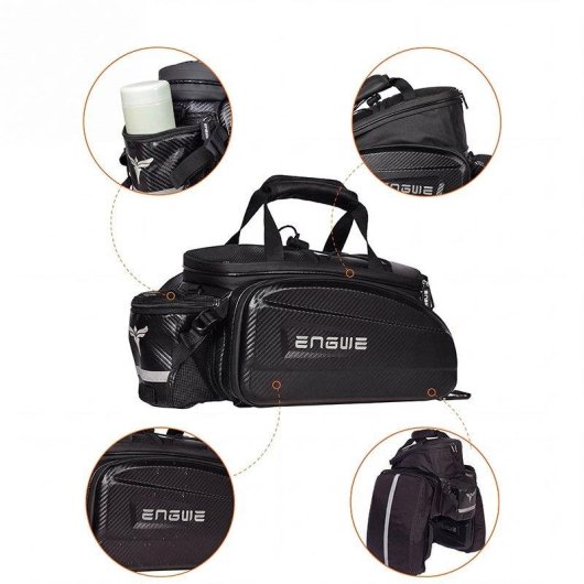 Borsa posteriore ENGWE 35 L impermeabile con copertura antipioggia