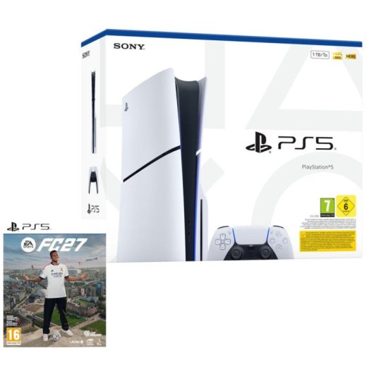 Sony PlayStation 5 Slim Chasis E + EA SPORTS FC27 PS5