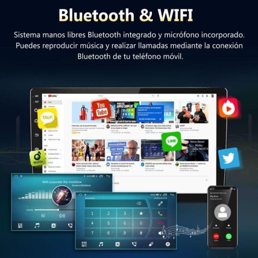 Autoradio JunSun Peugeot 207 CC Android Auto CarPlay GPS écran tactile